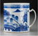 78110: A Chinese Blue and White Porcelain Mug, Qing Dyn