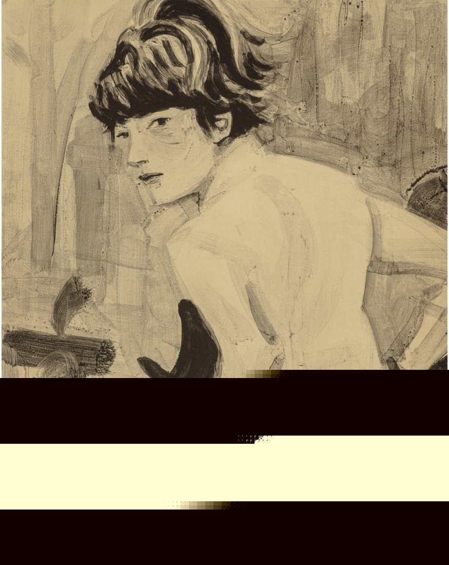 Elizabeth Peyton (b. 1965) John (John F. Kennedy: Elizabeth Peyton (b. 1965)John (John F. Kennedy, Jr. on Horseback), 2000Lit