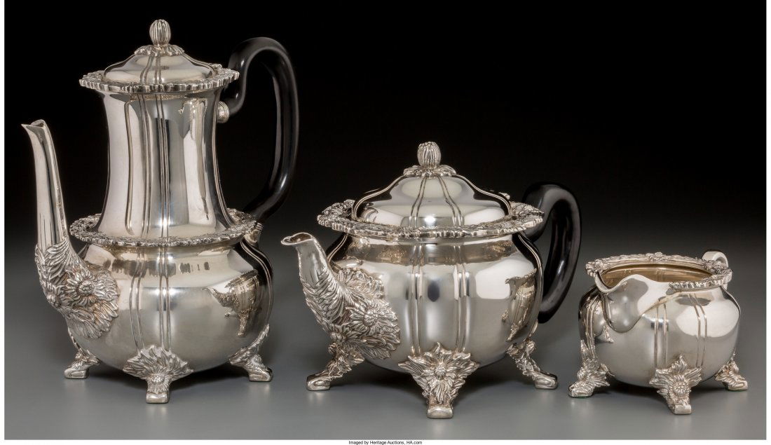 A Three-Piece Tiffany & Co. Chrysanthemum Patter (1 of 3)