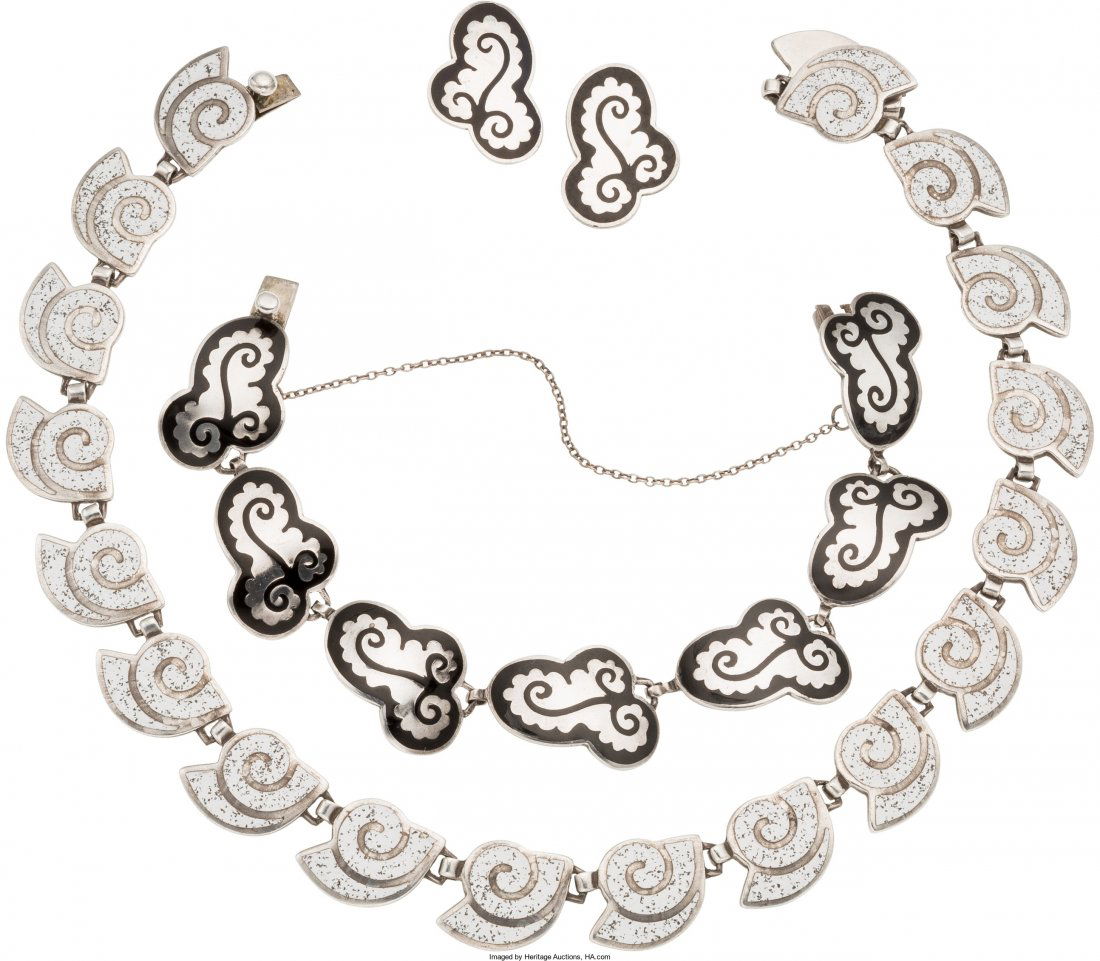 Four-Pieces of Margot de Taxco Mexican Enameled (1 of 2)