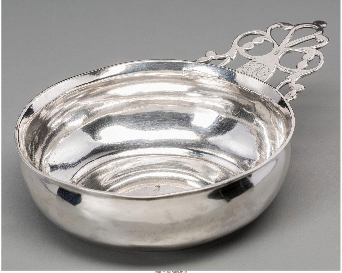 An Early American Coin Silver Porringer, circa 1 (1 of 3)