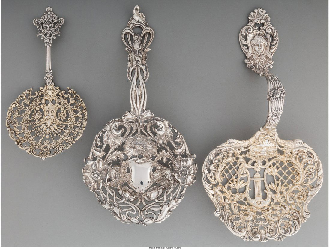 Two Gorham Partial Gilt Silver and One American (1 of 3)