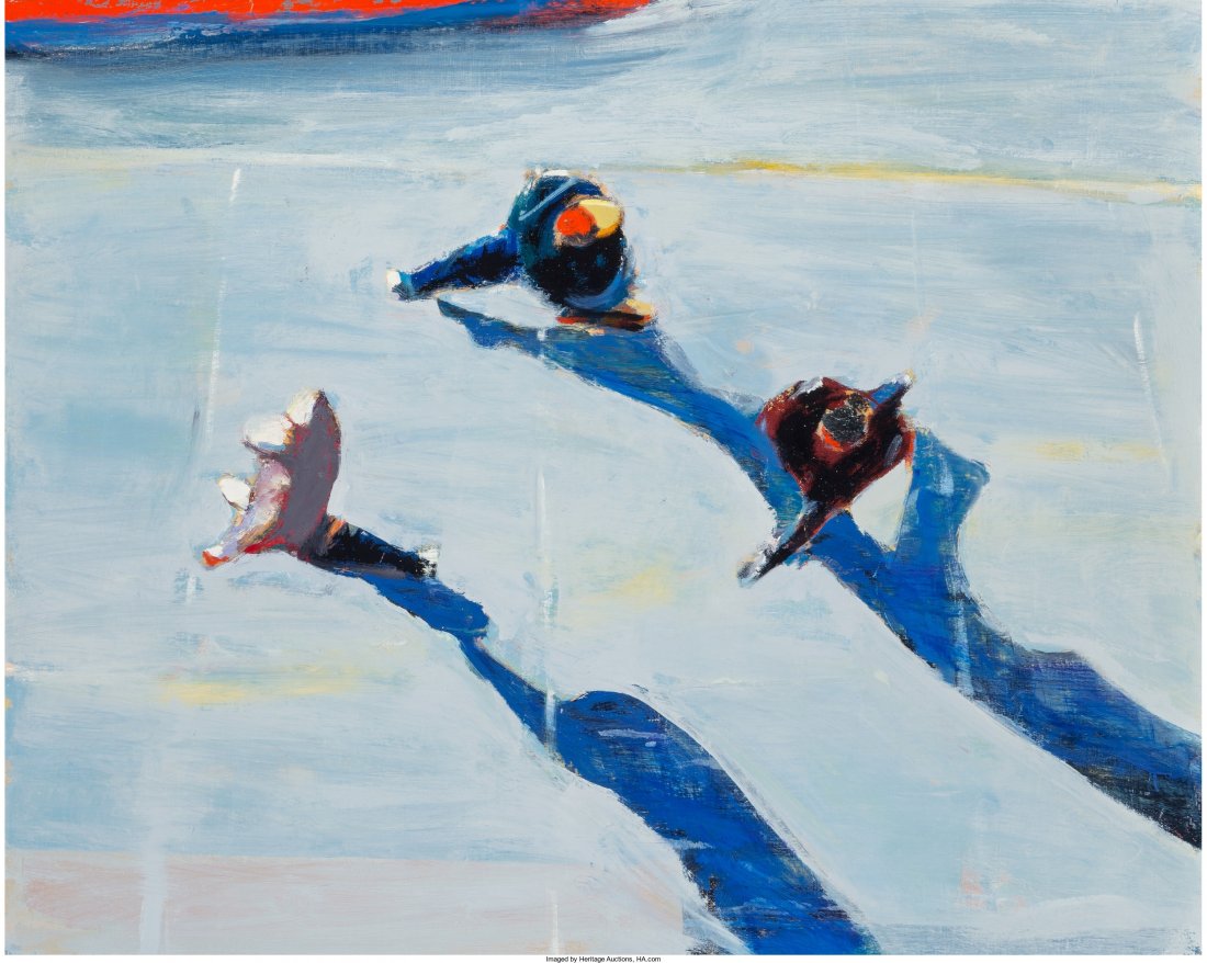 David Kapp (b. 1953) Walkers, 2014 Oil on canvas: David Kapp (b. 1953)Walkers, 2014Oil on canvas48 x 60 inches (121.9 x 1