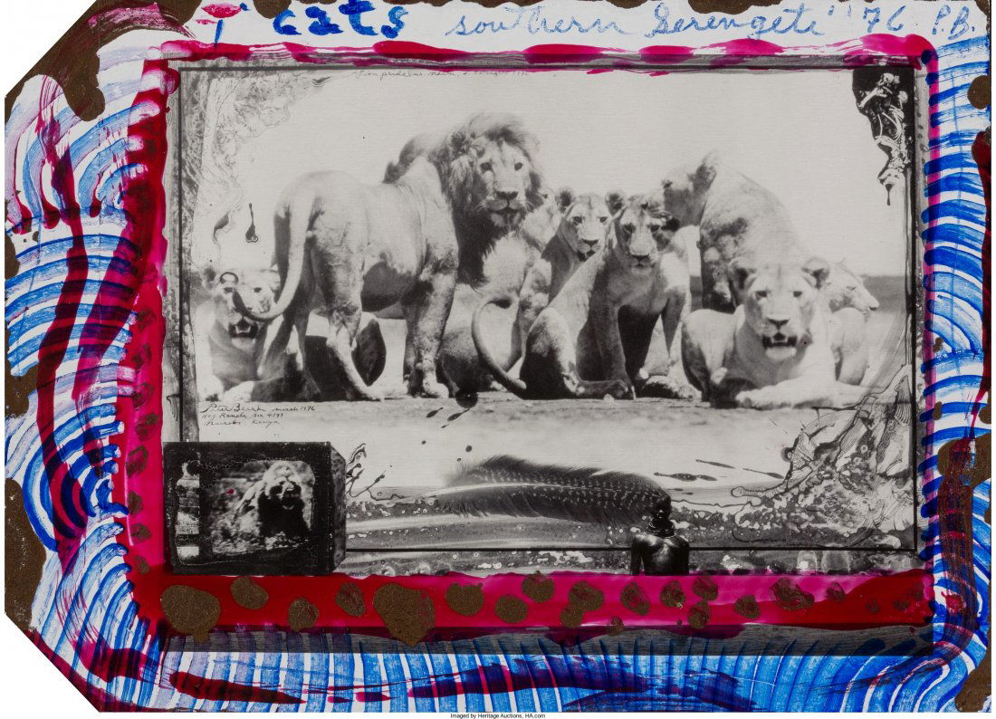 Peter Beard (American, b. 1938) Cats, Southern S: Peter Beard (American, b. 1938)Cats, Southern Serengeti, 1976Polaroid with