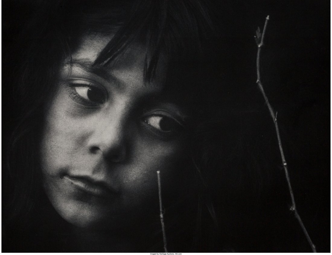 W. Eugene Smith (American, 1918-1978) Juanita wi: W. Eugene Smith (American, 1918-1978)Juanita with a Twig, 1953Gelatin silve