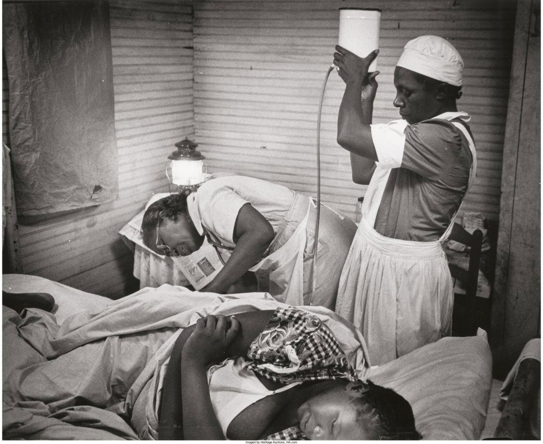 W. Eugene Smith (American, 1918-1978) Untitled (: W. Eugene Smith (American, 1918-1978)Untitled (Woman balancing on one foot), <