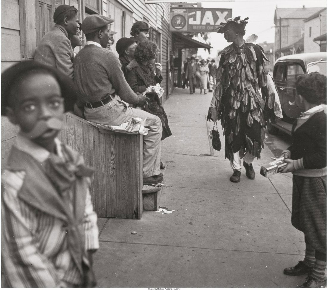 John Gutmann (German, 1905-1998) Notary Public H: John Gutmann (German, 1905-1998)Notary Public Here, Alabama and Boy wit