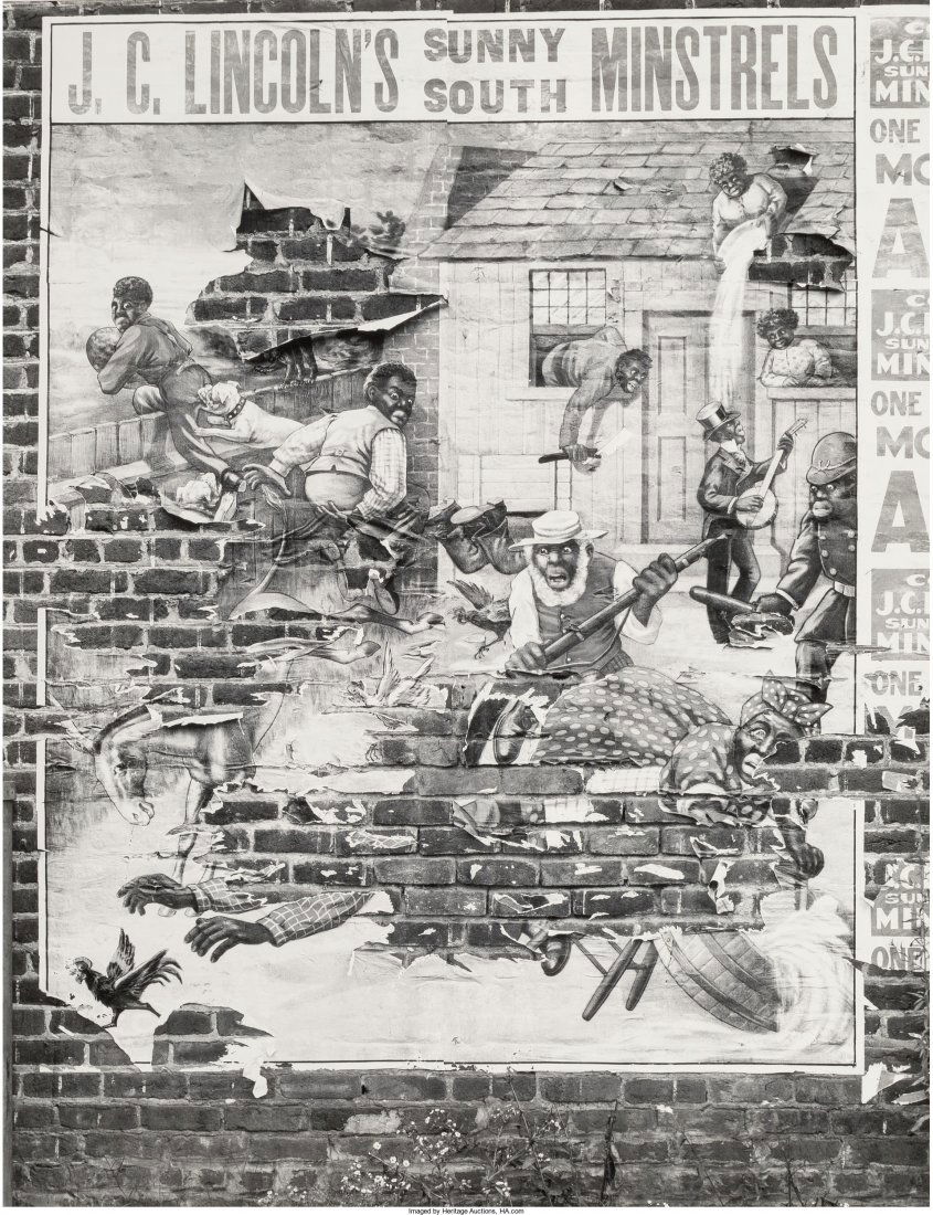 Walker Evans (American, 1903-1975) Minstrel Post: Walker Evans (American, 1903-1975)Minstrel Poster, Alabama, from the portf
