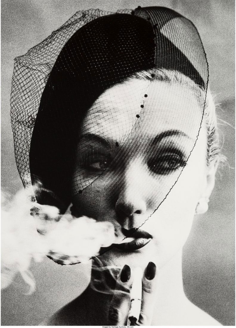 William Klein (American, b. 1928) Smoke and Veil: William Klein (American, b. 1928)Smoke and Veil (Vogue), Paris, 1958Gelatin