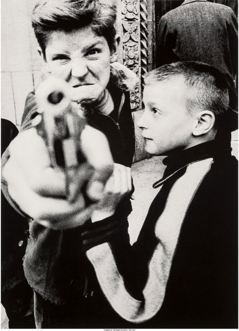William Klein (American, b. 1928) Gun 1, New Yor: William Klein (American, b. 1928)Gun 1, New York, 1955Gelatin silver, print