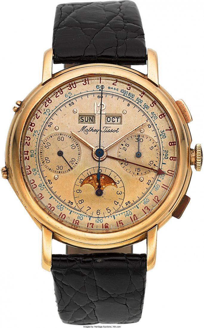 Mathey-Tissot Very Fine Gold Valjoux 88 Chronogr (1 of 4)