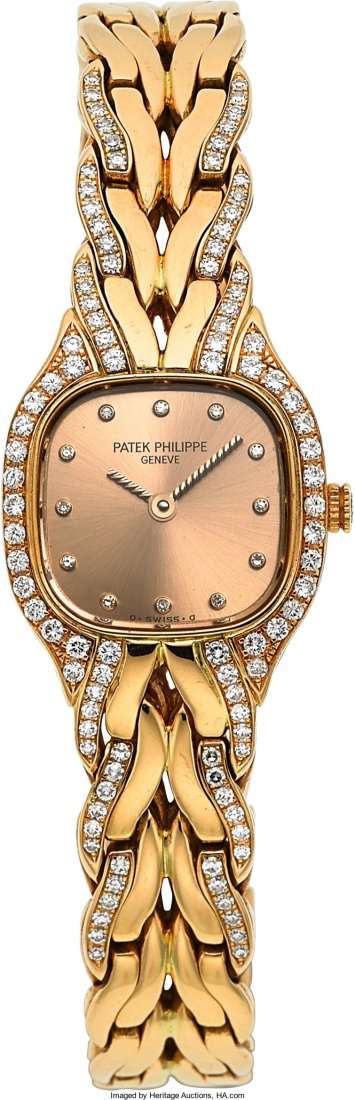 Patek Philippe "La Flamme" Lady's Diamond & Gold (1 of 3)
