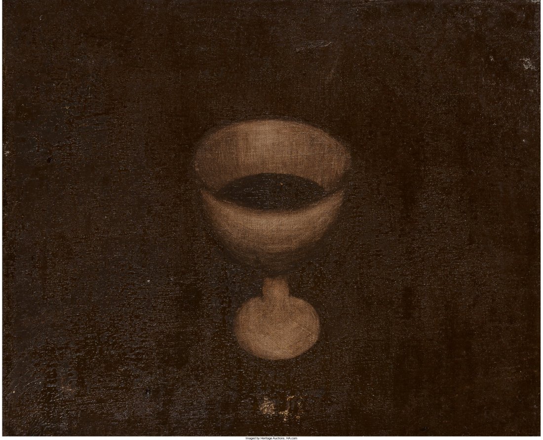 Joe Andoe (American, b. 1955) Untitled (chalice): Joe Andoe (American, b. 1955) Untitled (chalice), 1989 Oil on canvas 15 x