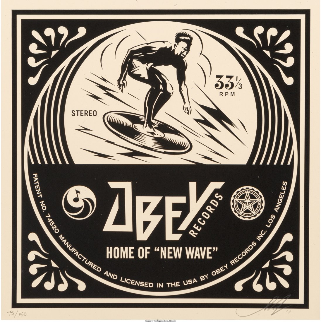 Shepard Fairey (b. 1970) New Wave Surfer Album C (1 of 4)