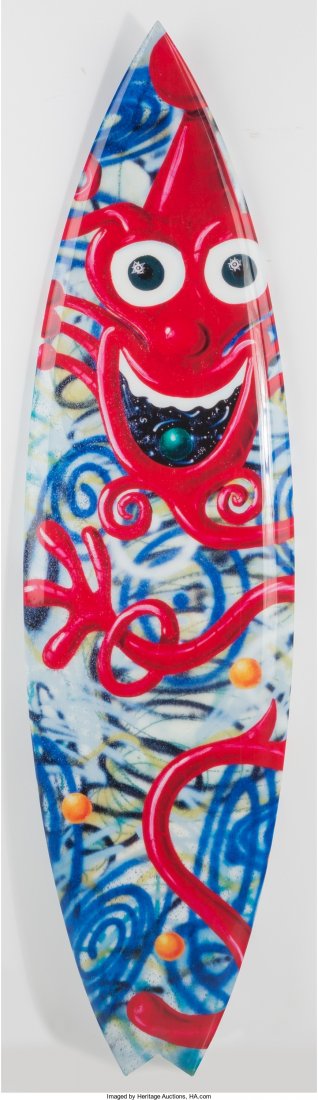 Tim Bessell X Kenny Scharf Cosmic Clown Polyeste: Tim Bessell X Kenny ScharfCosmic ClownPolyester resin, digitally printed fi