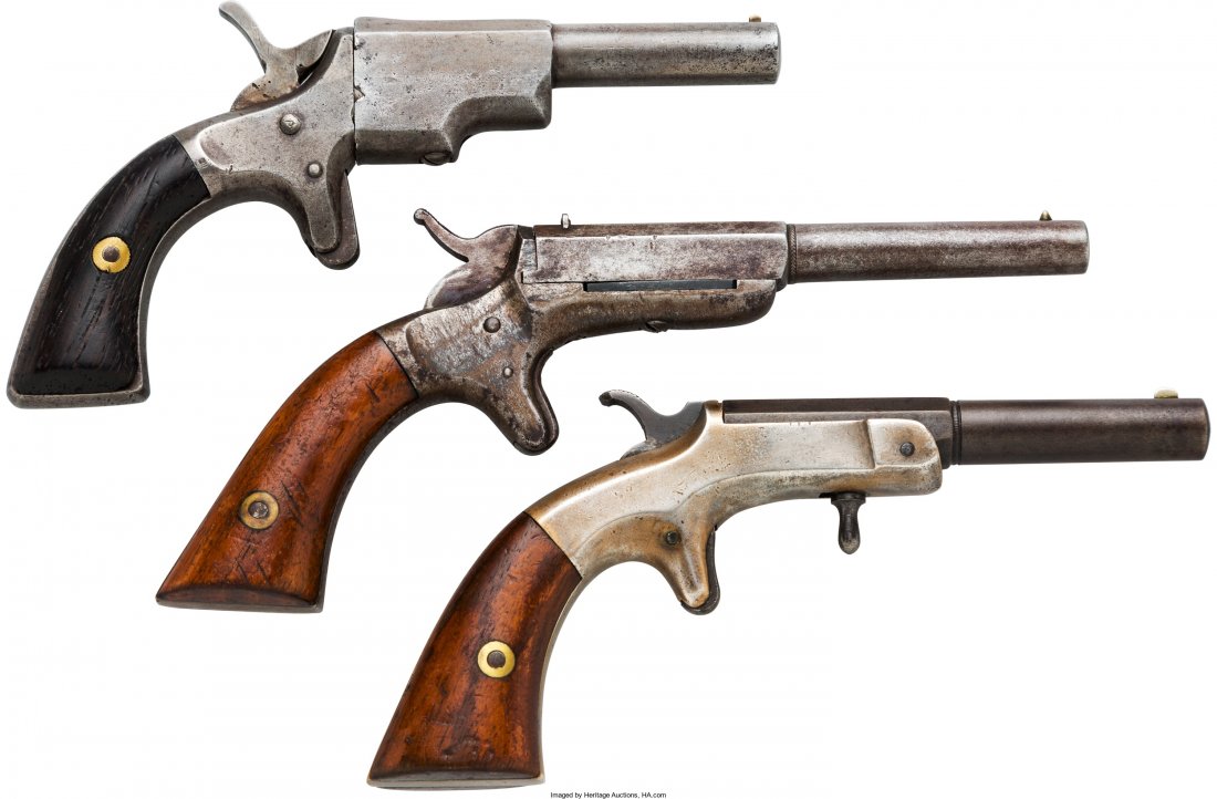 Lot of Three Single Shot Pistols. Comprising: 1: Lot of Three Single Shot Pistols. Comprising: 1.) Rupertus Single Shot Pistol. Serial