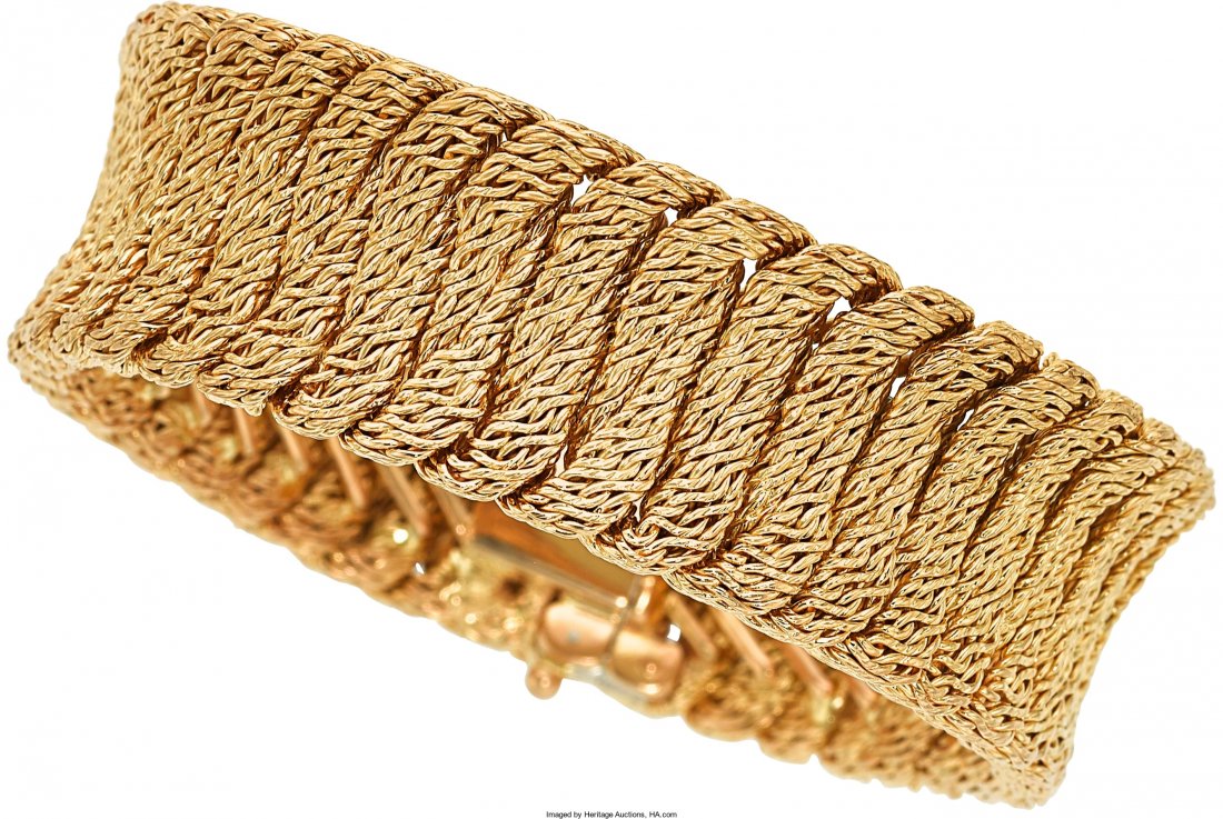 Gold Bracelet, George L'Enfant  The 18k gold bra (1 of 3)