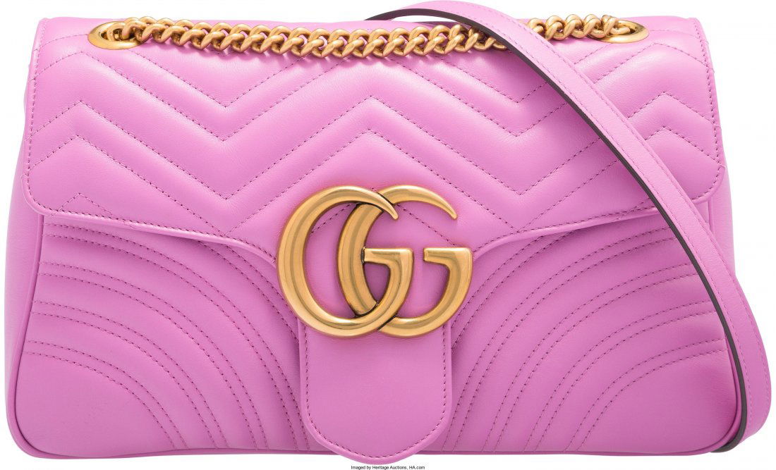 gucci pink quilted bag