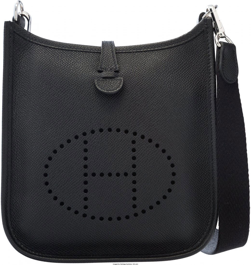 Hermes Black Epsom Leather Evelyne TPM Bag with (1 of 4)