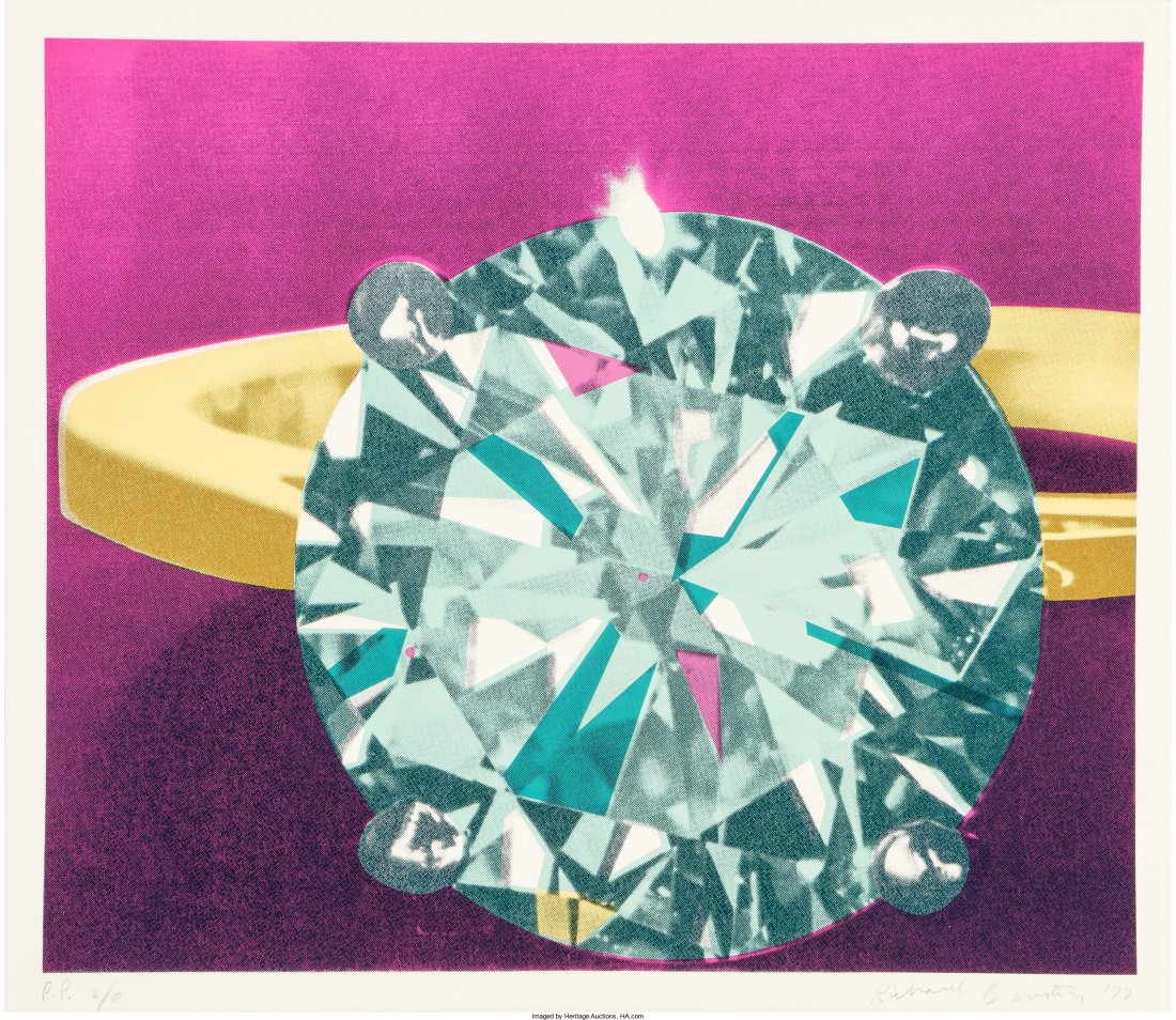 Richard Bernstein (1939-2002) Diamond Ring, 1977: Richard Bernstein (1939-2002)Diamond Ring, 1977Screenprint in colors23-