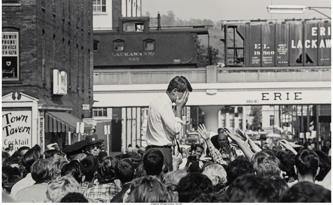 Cornell Capa (American, 1918-2008) Robert F. Ken: Cornell Capa (American, 1918-2008)Robert F. Kennedy, Buffalo [hands to face], 1964G