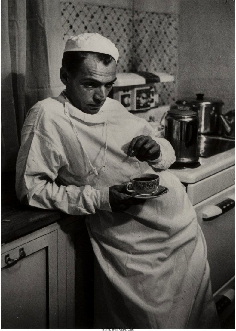 W. Eugene Smith (American, 1918-1978) Weary Doct: W. Eugene Smith (American, 1918-1978)Weary Doctor with Coffee Cup, 1948