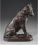 A Rudolf Marcuse Bronze Figure of a Dog with Johann