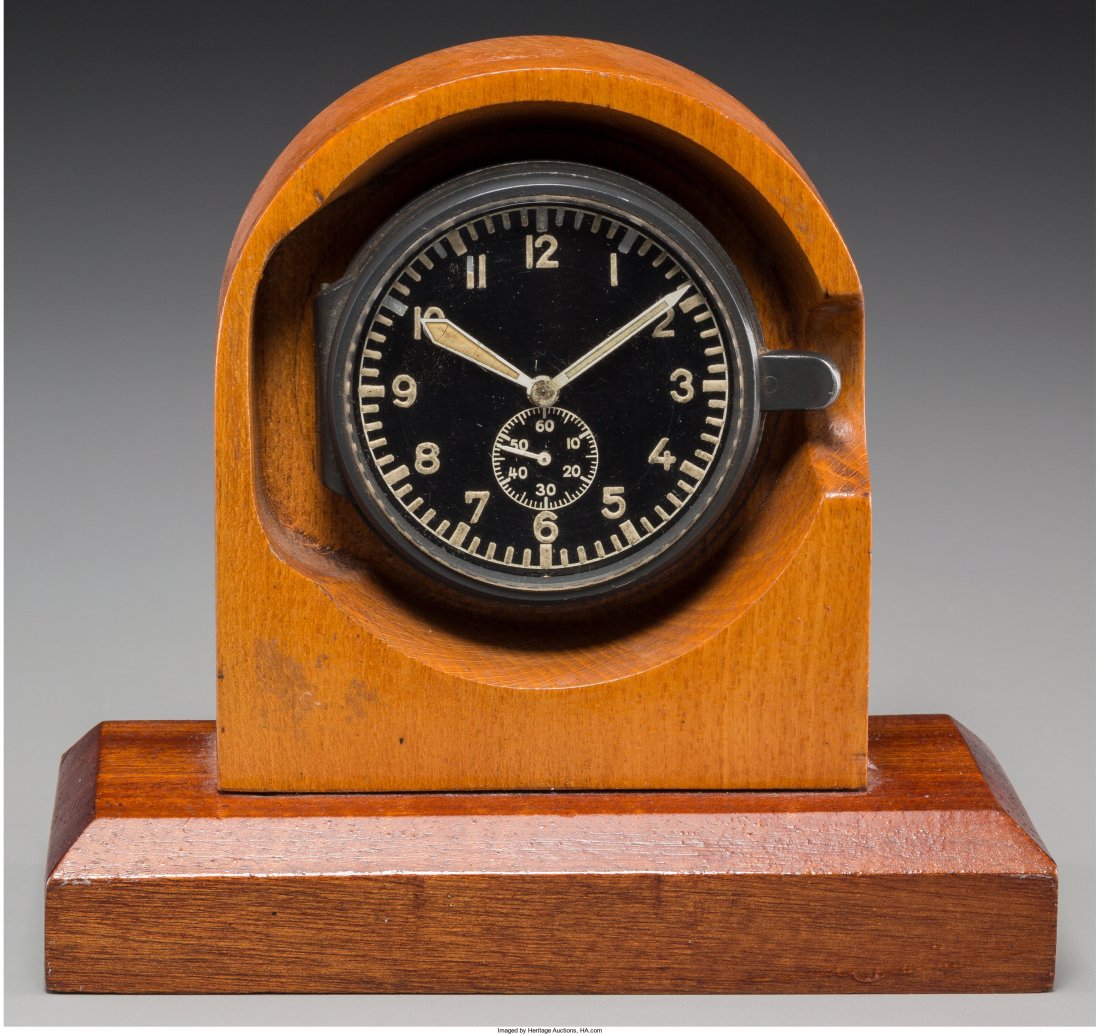 A Wwii Junghans J30d Fl25591 Luftwaffe Cockpit Clock