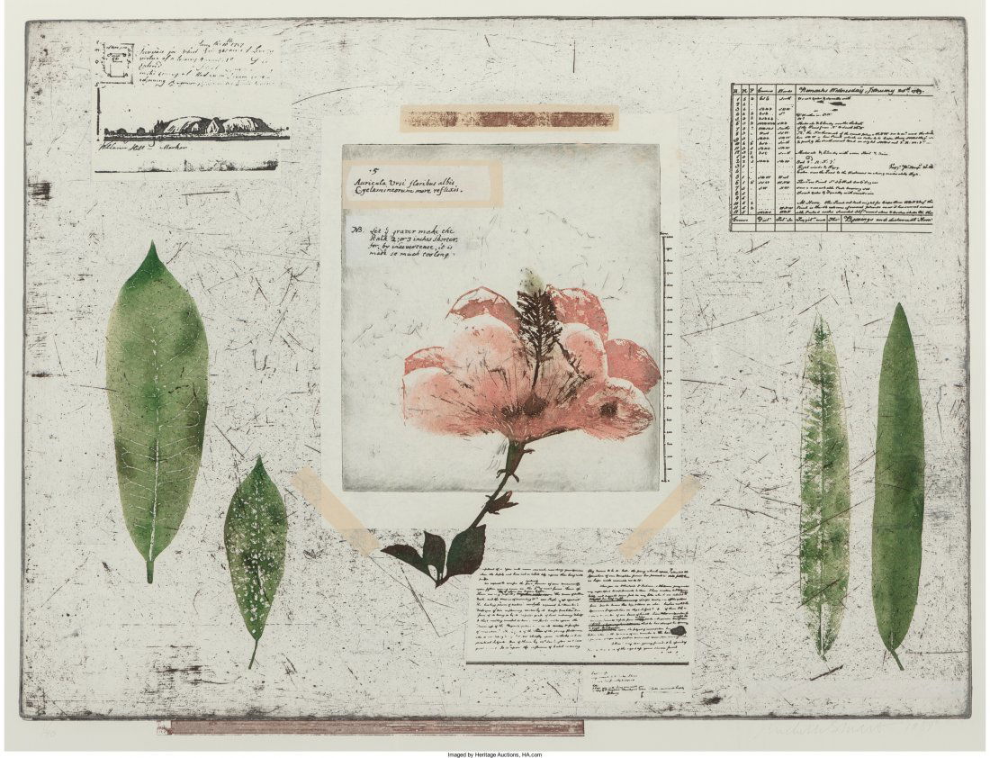 Michelle Stuart (American, b. 1940) Voyage to the: Michelle Stuart (American, b. 1940) Voyage to the South, 1989 Etching, aquatint, and chine-collé in colors 18 x 23-3/4 inches (45.7 x 60.3 cm) (image) Ed. 1/40 Signed and dated lower right and number