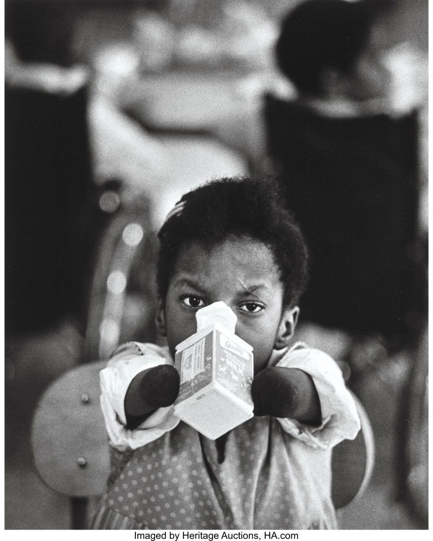 W. Eugene Smith (American, 1918-1978) Claudia Ho: W. Eugene Smith (American, 1918-1978)Claudia Holding Milk Carton, The Hospital for Spec