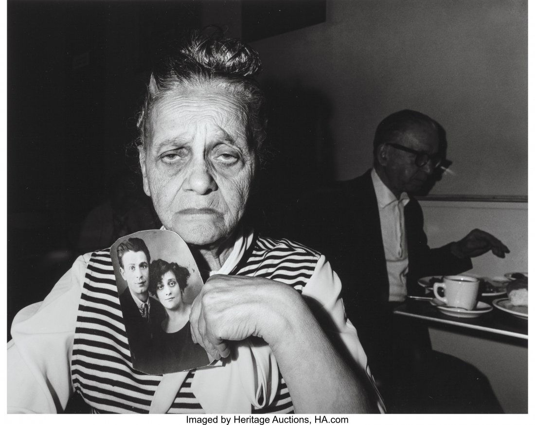 Bruce Davidson (American, b. 1933) Bessie Gakaub: Bruce Davidson (American, b. 1933)Bessie Gakaubowicz, holding a photograph of her and h