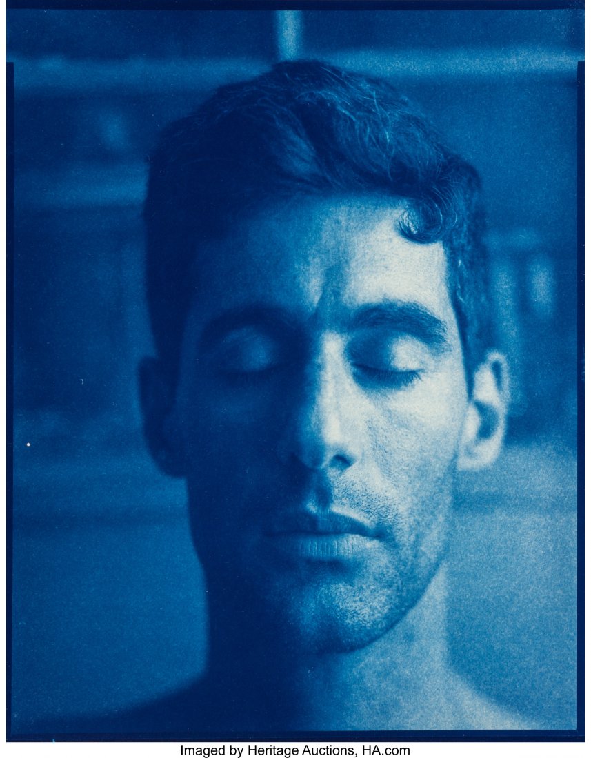 John Dugdale (American, b. 1960) Self Portrait i: John Dugdale (American, b. 1960) Self Portrait in Summer Haze, 1999 Cyanotype