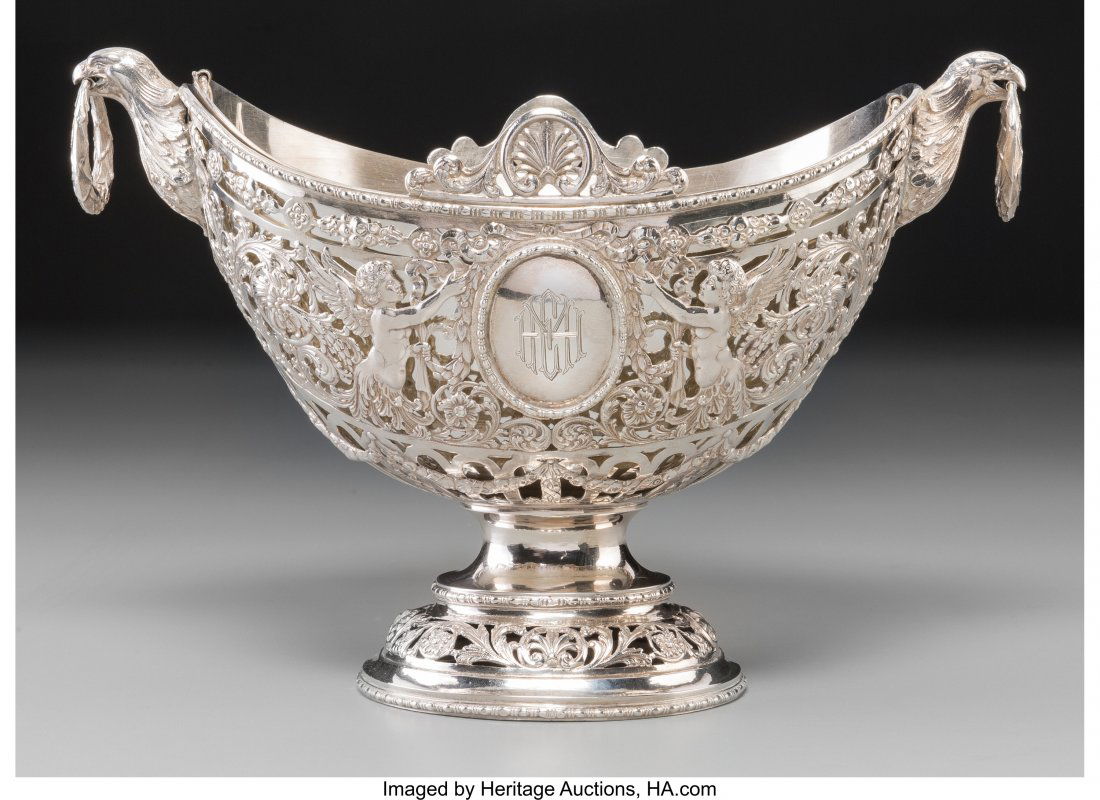 A John C. Moore & Son Silver Figural Center Bowl (1 of 3)