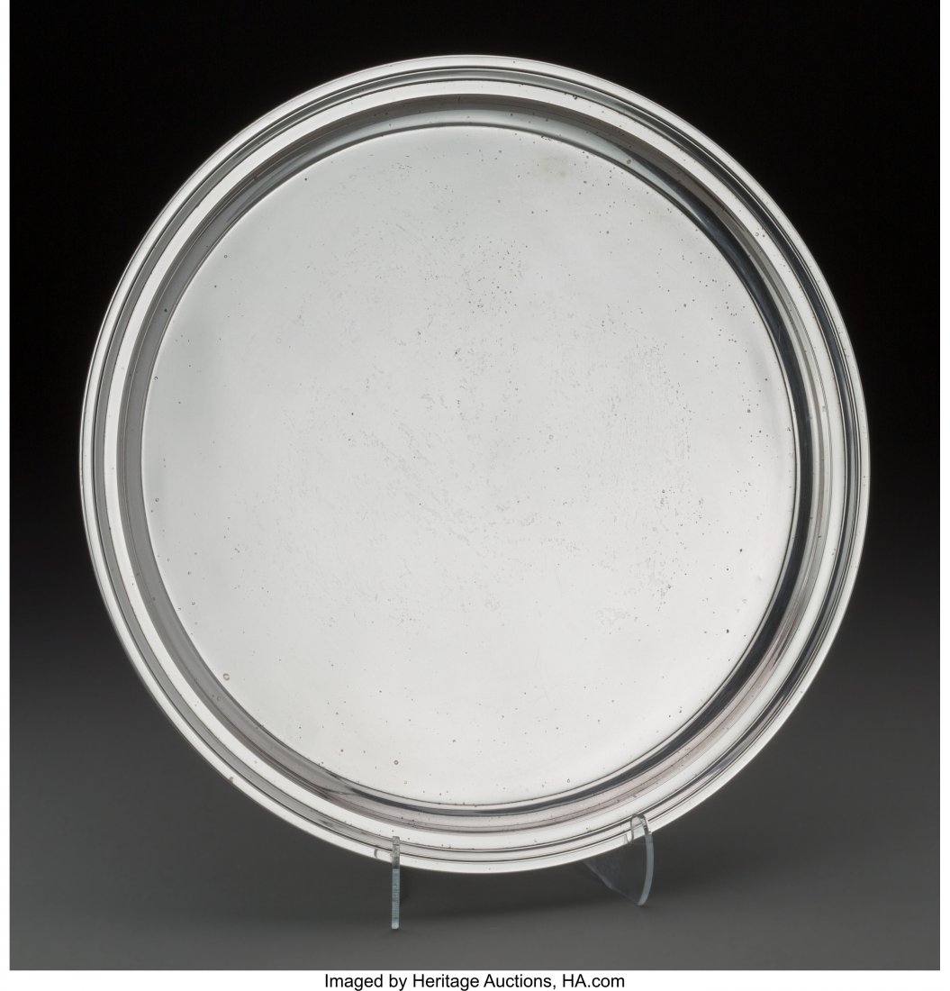 A Tiffany & Co. Silver Salver, New York, circa 1 (1 of 3)