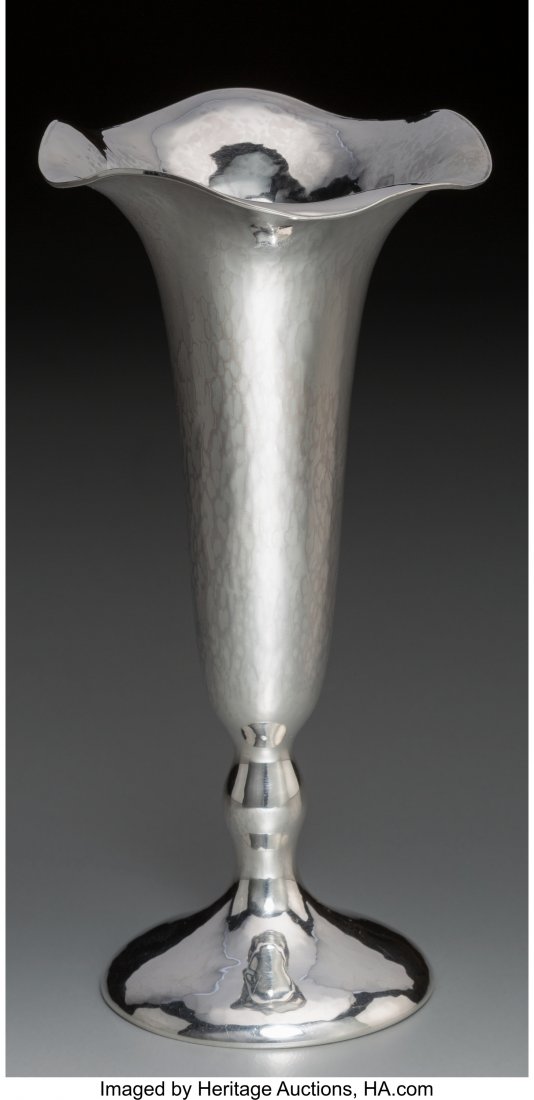A Small Clemens Friedell Weighted Silver Vase, P (1 of 3)