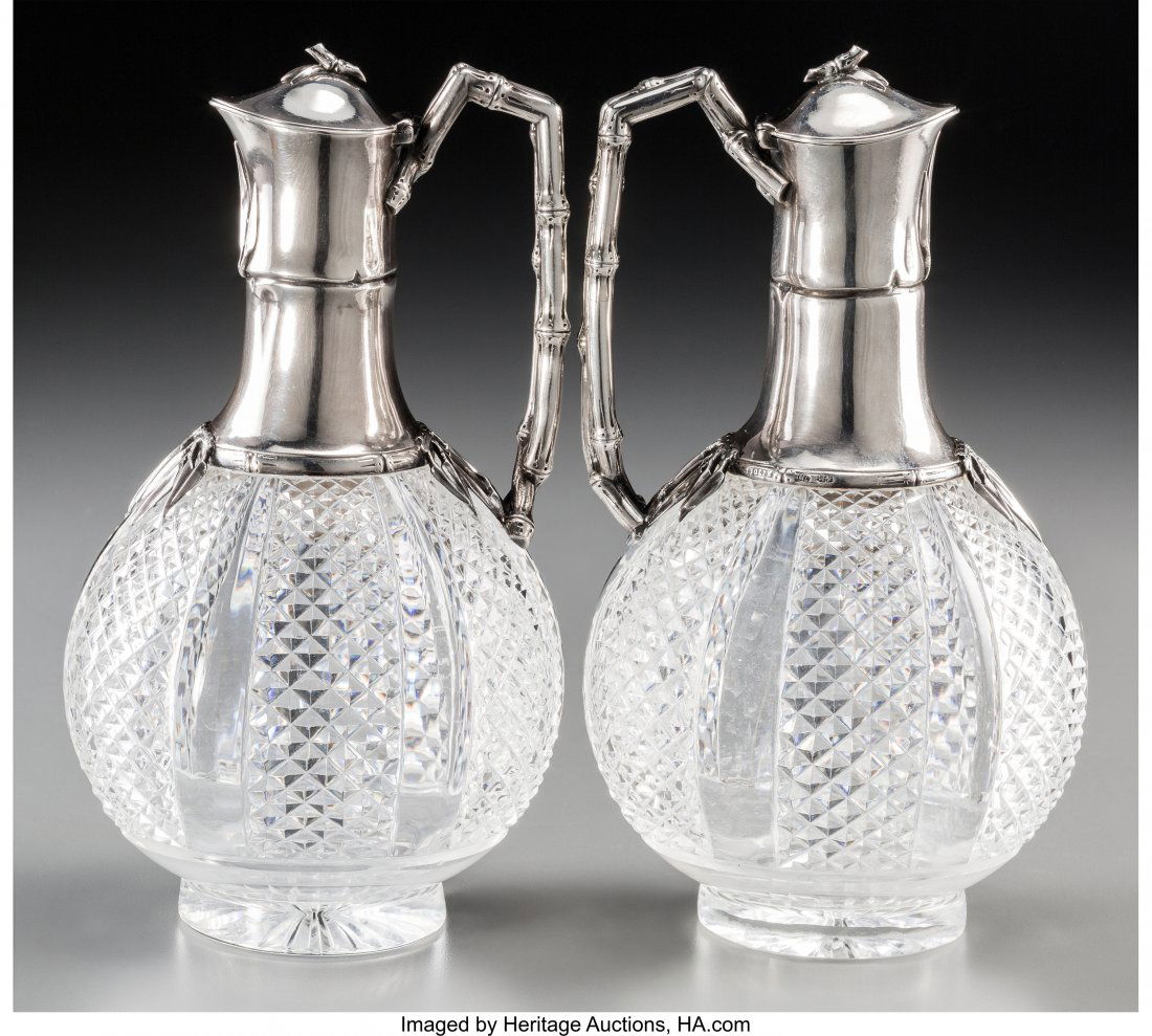 A Pair of Bolin Russian Silver-Mounted and Cut-G (1 of 3)