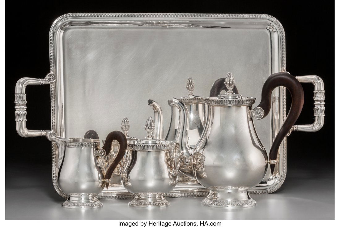 A Four-Piece Christofle Malmaison-Beauharnais Pa (1 of 3)