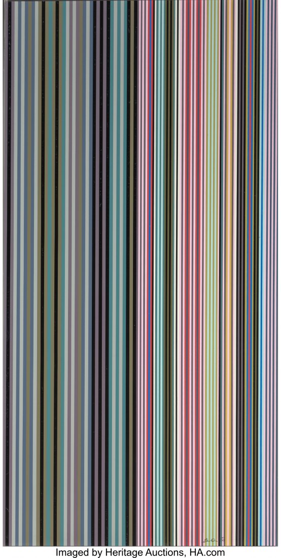 Gene Davis (1920-1985) Black Dahlia, 1971 Silksc: Gene Davis (1920-1985)Black Dahlia, 1971Silkscreen in colors on wove paper<