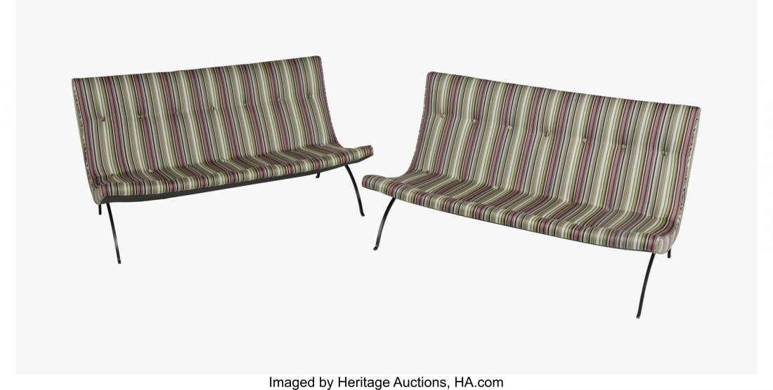 Milo Baughman (American, 1923-2003) Pair of Scoo (1 of 2)