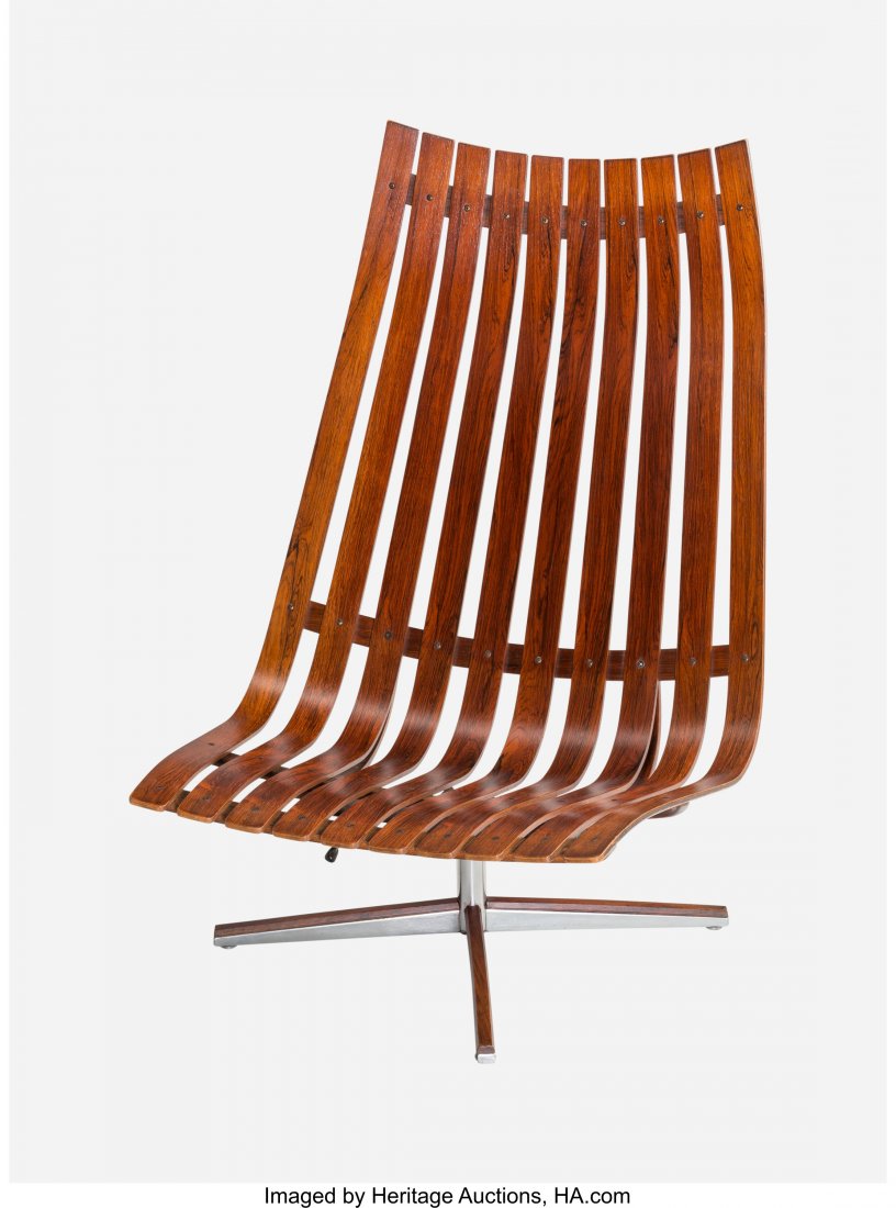 Hans Brattrud (Norwegian, 1933-2017) Lounge Chai (1 of 3)