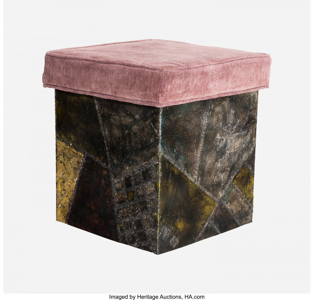 Paul Evans (American , 1931-1987) PE 35 Stool, 1 (1 of 2)