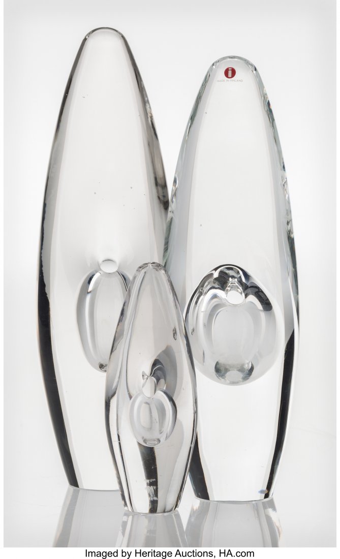 Timo Sarpaneva (Finnish, 1926-2006) Three Orkdea (1 of 3)