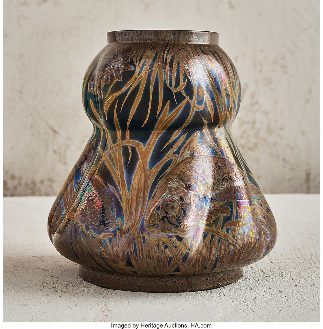 Jerome Massier (French, 1771-1930) Fish and Ee (1 of 4)