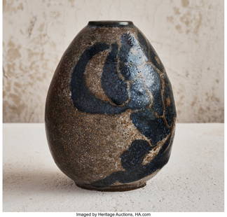 Fernand RumÃ¨be (French, 1875-1952) Ovoid Vase,: Fernand RumÃ¨be (French, 1875-1952)Ovoid Vase, circa 1920Glazed stoneware6-3/4 inches high (17.0 cm)Painted to the underside: S FRPROVENANCE:The Hermann Tob and Marc Lambrechts