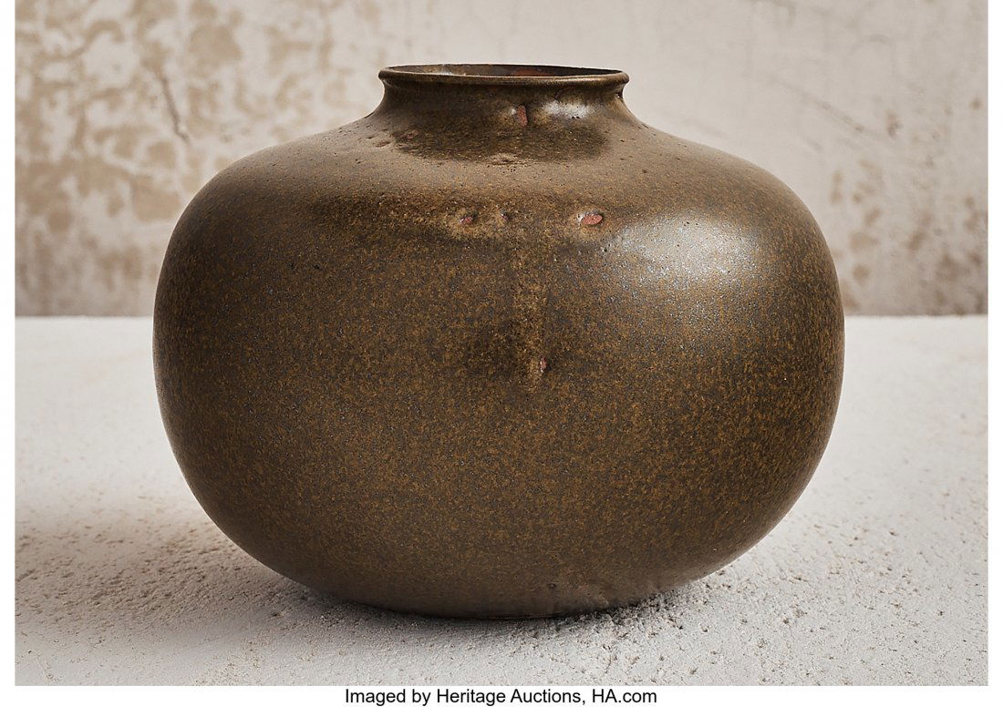 Auguste Delaherche (French, 1857-1940) Green Tea (1 of 3)