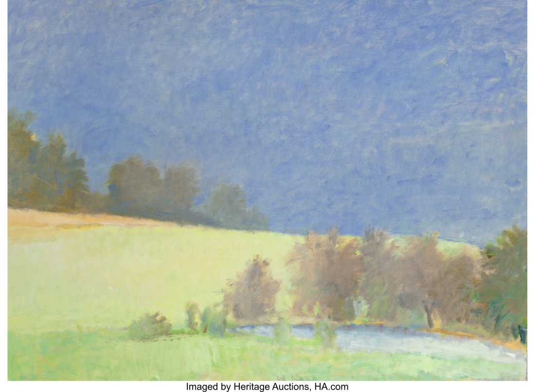 Wolf Kahn (American, b. 1927) Redwing's Pond, 19: Wolf Kahn (American, b. 1927)Redwing's Pond, 1982Oil on canvas44 x 60 i