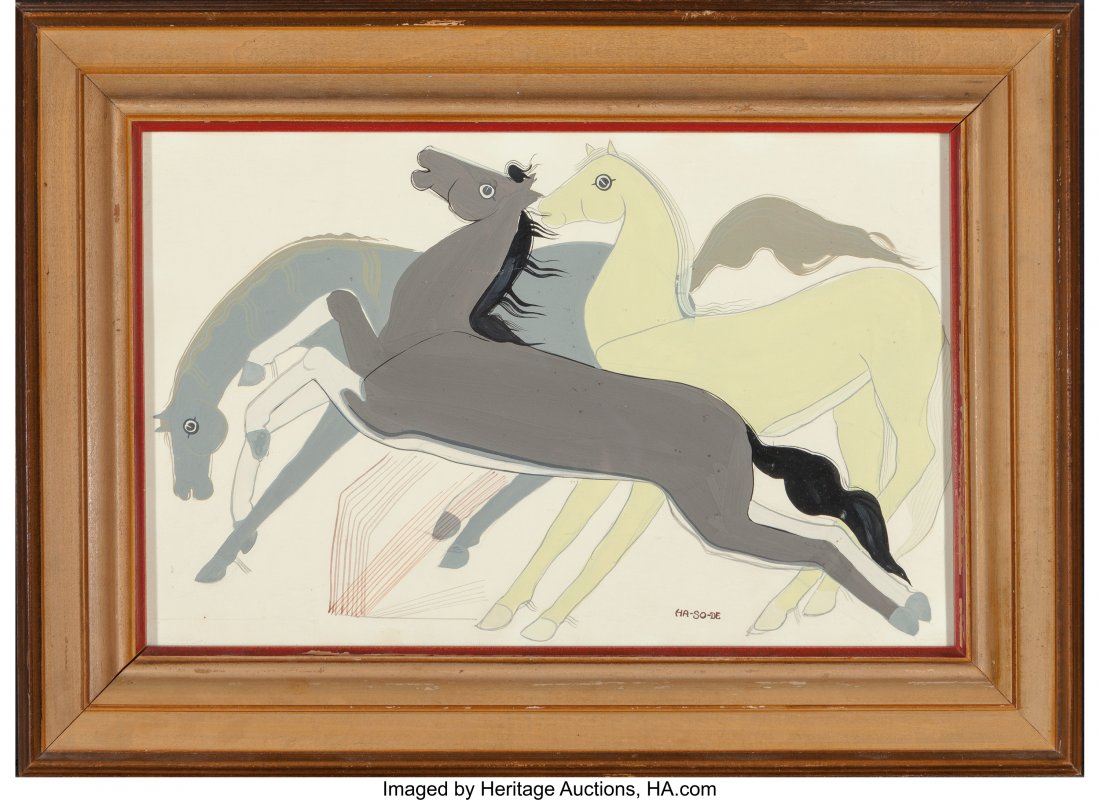 Narciso Platero Abeyta (Ha-So-De) (Navajo, 1918 (1 of 3)