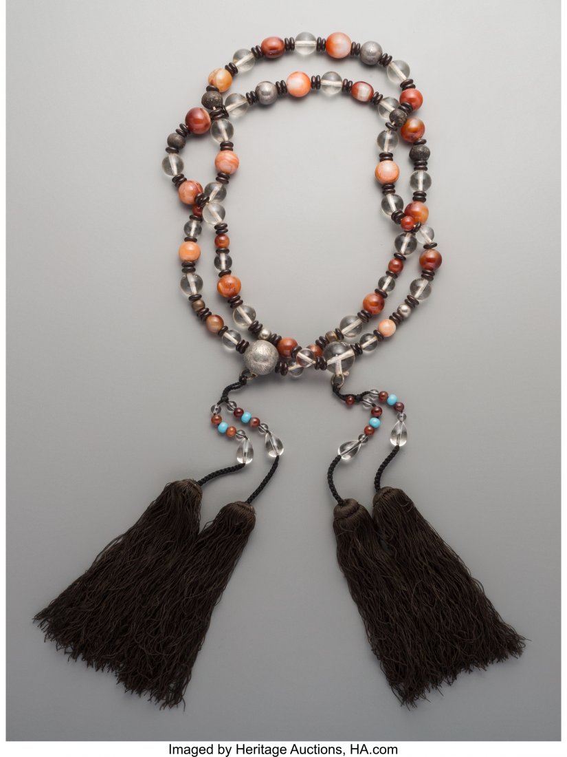 An Ethnographic Rock Crystal, Agate, and Bead Ne (1 of 1)