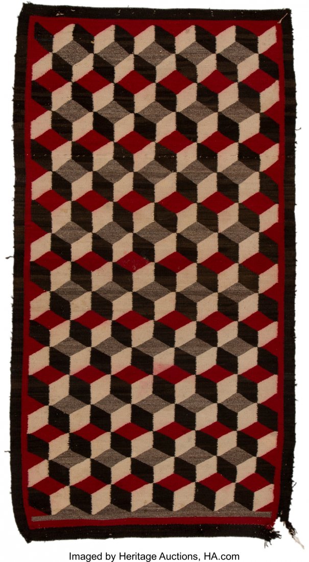 A Navajo Regional Rug c. 1930 Provenance: Prope: A Navajo Regional Rug c. 1930 Provenance: Property of KSA Industries (Kenneth S