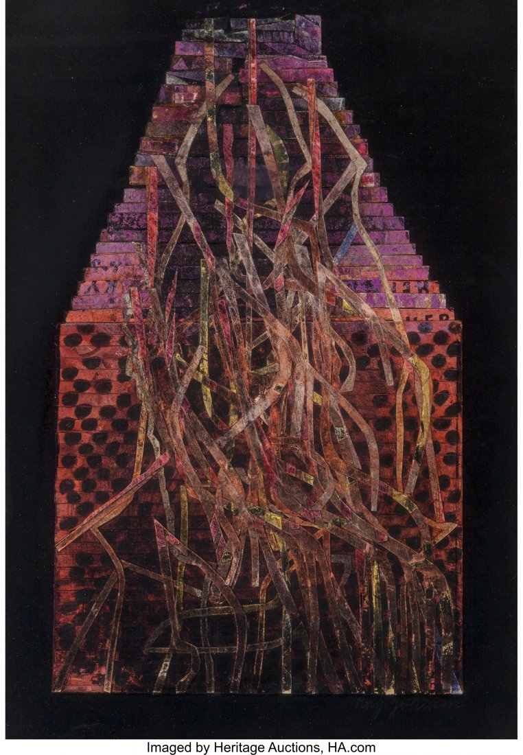 Ray Johnson (1927-1994) Vines, 1958 Mixed media: Ray Johnson (1927-1994)Vines, 1958Mixed media with collage on board11 x